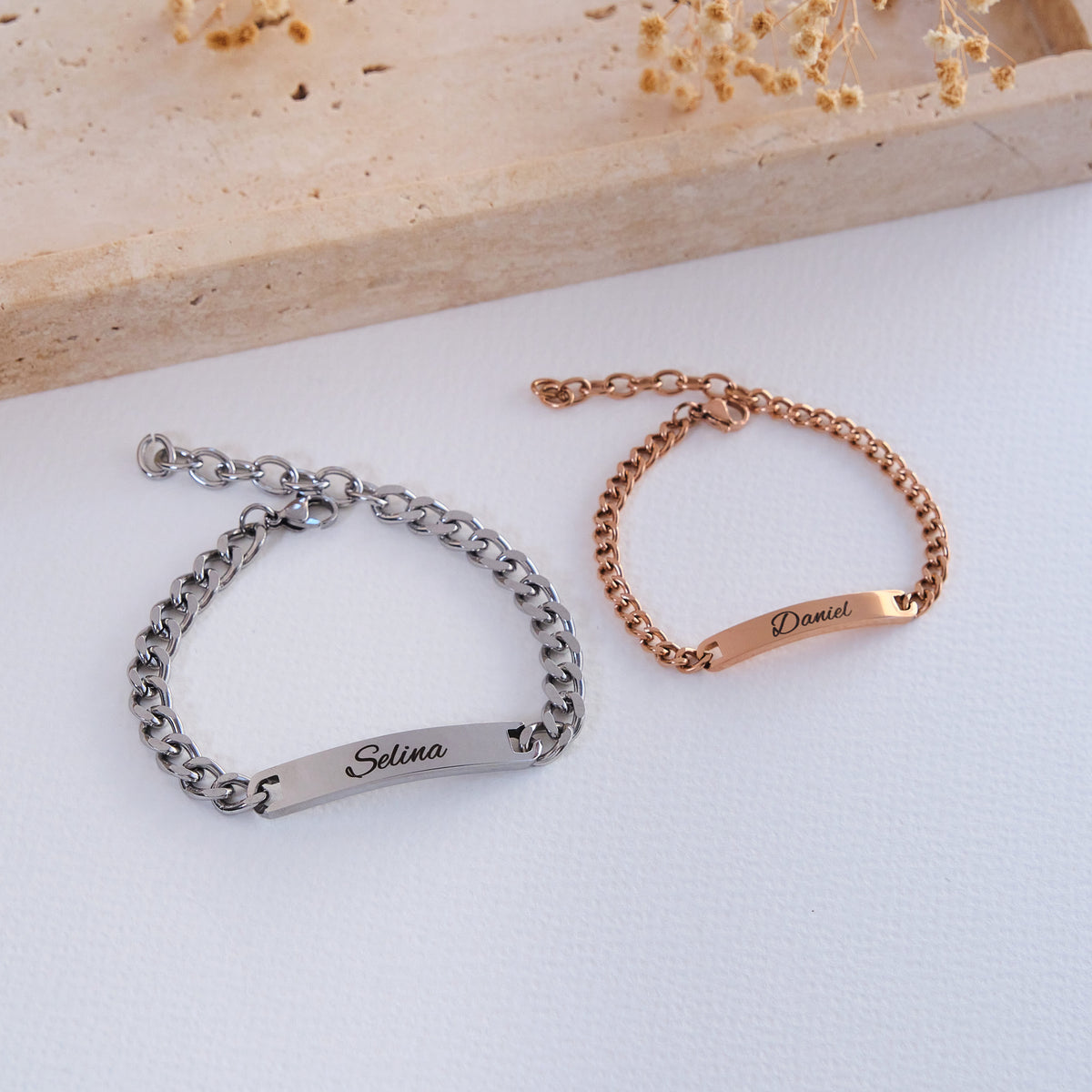 ID Partnerarmband mit Wunschgravur