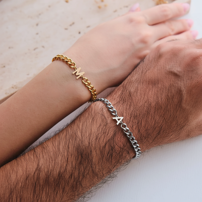 Initial Gold Partnerarmbänder