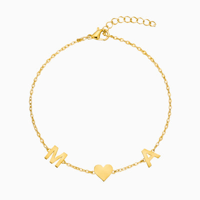 585er Gold Buchstaben Armband