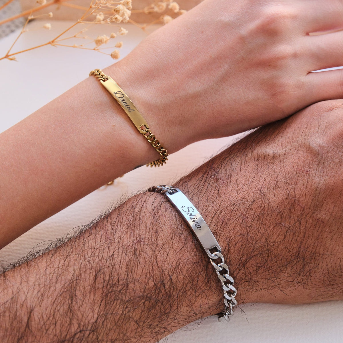ID Partnerarmband mit Wunschgravur - OTANTO