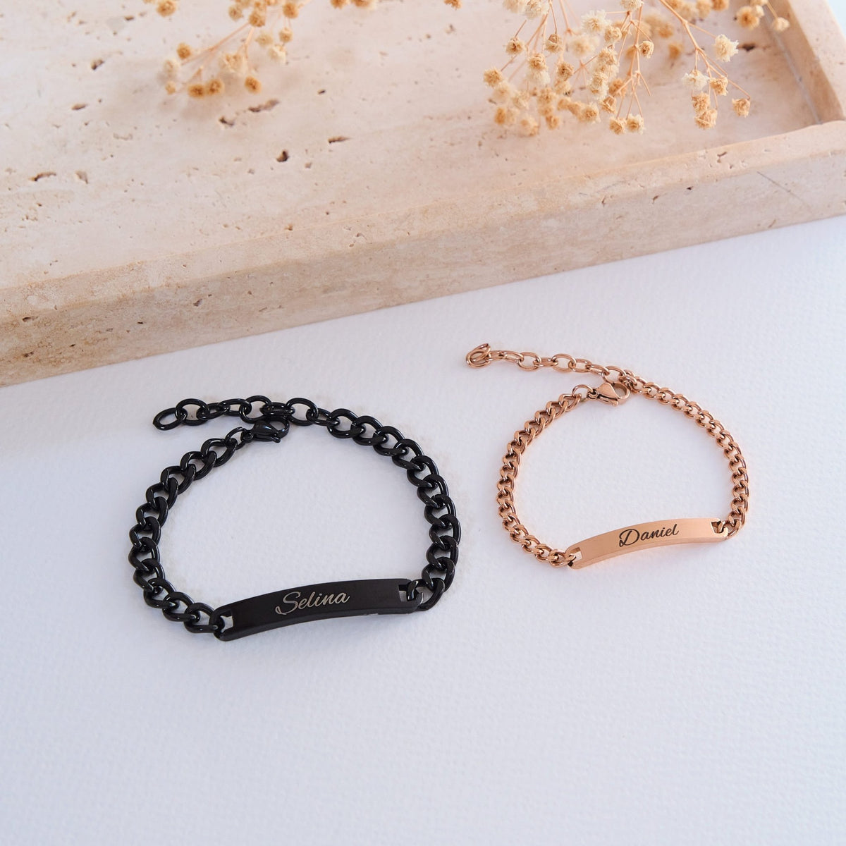 ID Partnerarmband mit Wunschgravur - OTANTO