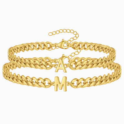 Initial Gold Partnerarmbänder