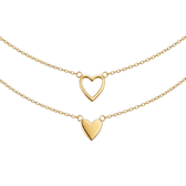 Mutter-Kind Halskette Set mit Herz - OTANTO