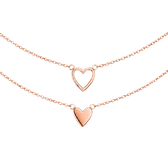 Mutter-Kind Halskette Set mit Herz - OTANTO