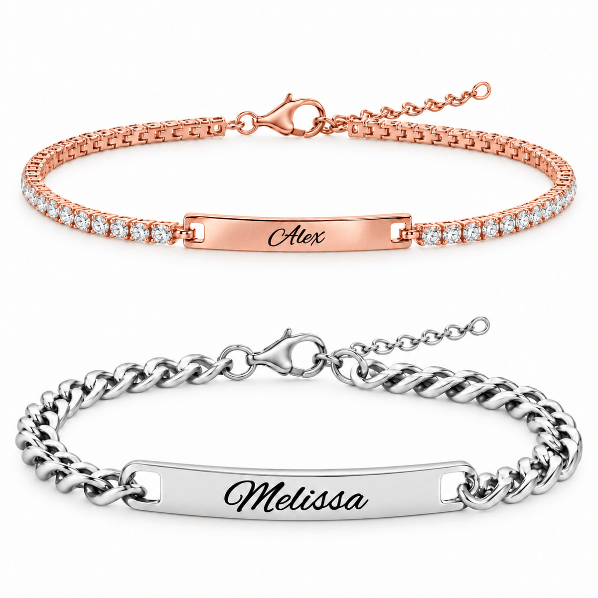 Tennis Partnerarmband mit Gravur - OTANTO