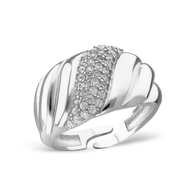 Zirkonia Wave Ring - OTANTO